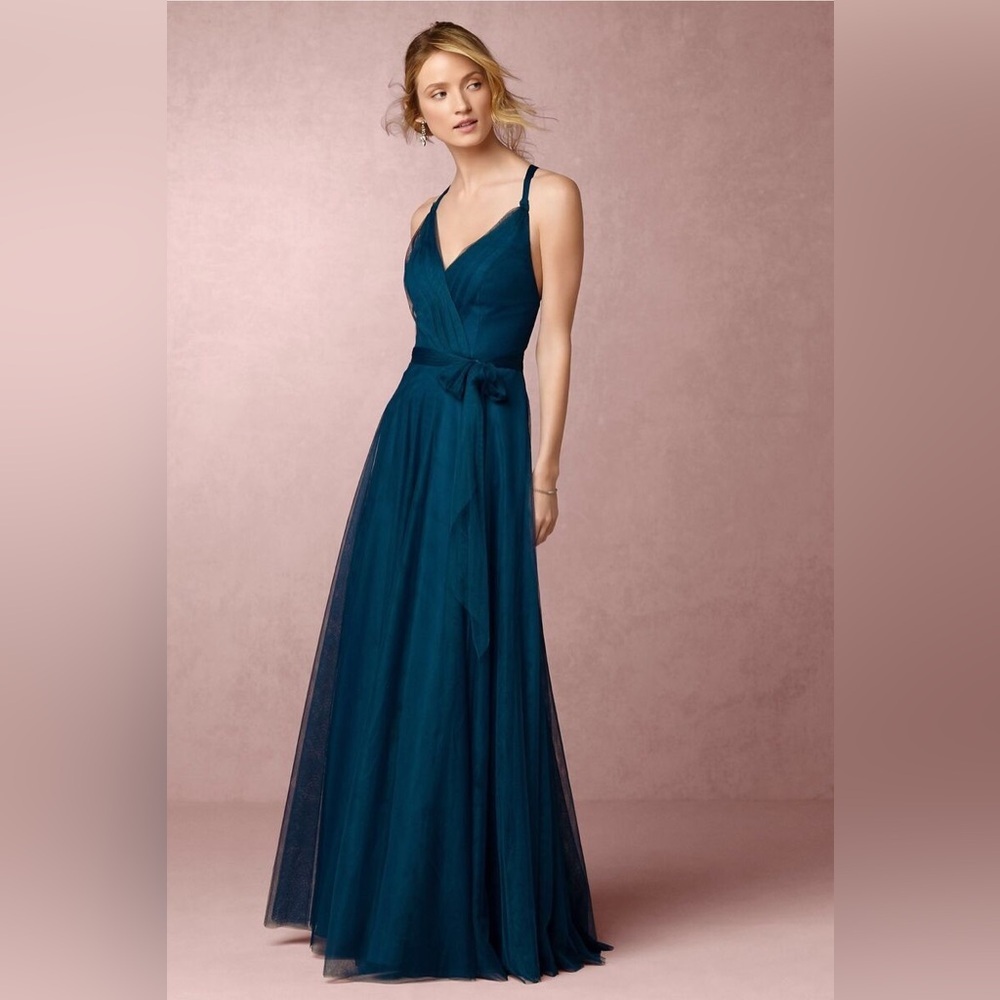 Anthropologie Hitherto Zaria Saphire Dress | 6 - Picture 5 of 16